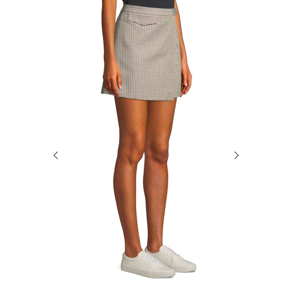 Theory houndstooth mini skirt